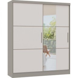 Guarda Roupa 2 Portas de Correr 2 Gavetas com Espelho Classic  - 2