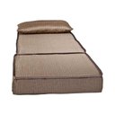 Ver imagem 4 de Sofá Infantil Solteiro Luck Puff D23 Tecido Marrom Quadriculado - Luckspuma