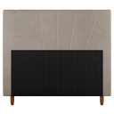 Ver imagem 2 de Cabeceira Cama Box Solteiro Dallas 90cm Suede Bege - Desk Design