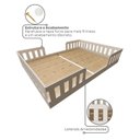 Ver imagem 6 de Cama Infantil Montessoriana Casal Tuli Branco