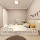 Ver imagem 4 de Cama Infantil Montessoriana Casal Tuli Branco