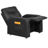 Poltrona do Papai Reclinável Matrix Azera em Tecido Sintético Preto - 3