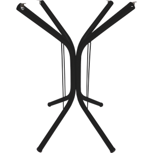 Pé Base Isa Preto 75cm Mesa Cozinha Jantar Madeira