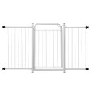 Ver imagem 1 de Grade Proteção Segurança Portão Pet 80cm Branco Bebê Cão com Extensor 1 de 30cm e 1 de 40cm Itagold