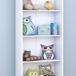 Armário Balcão Expositor De Brinquedos S/ Portas Branco - 3 Armário Balcão Expositor De Brinquedos S/ Portas Branco - 3