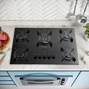 Ver imagem 4 de Cooktop 5 Bocas Preto Tripla Chama Atlas Utop Bivolt