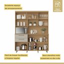 Ver imagem 7 de Cozinha Compacta 5 Portas 2 Gavetas Nesher Nobreza 160cm Mdf Carvalho/greige