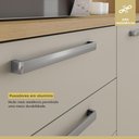 Ver mais imagens de Cozinha Compacta 5 Portas 2 Gavetas Nesher Nobreza 160cm Mdf Carvalho/greige