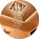 Ver imagem 1 de Lustre Plafon Para Vão De Escada Com Base De Inox 50x50cm:4M/Bivolt