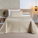Ver imagem 4 de Cobre Leito Harmonia Casal Queen Tecido Percal 200 Fios Algodão Premium Luxo Toque Macio - Cáqui