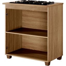 Balcão para Cooktop 5 Bocas Fox Arte Móveis Cinamomo/off White - 4
