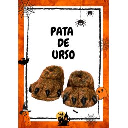 Pantufa Infantil Menino Zona Criativa Pata de Urso 10071645 - 2