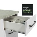 Ver imagem 5 de Torre Quente 60 Cm 1 Porta 3 Gavetas Branco Rustic/branco