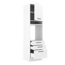 Ver mais imagens de Torre Quente 60 Cm 1 Porta 3 Gavetas Branco Rustic/branco