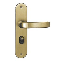 Fechadura MGM Stilo Externa Espelho com Chave 40mm Trinco Reversível Bronze Latonado Bronze Latonado - 1 Fechadura MGM Stilo Externa Espelho com Chave 40mm Trinco Reversível Bronze Latonado Bronze Latonado - 1