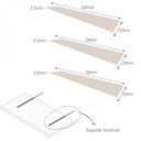 Ver imagem 6 de Escrivaninha Mesa Escritório com Nichos e 3 Prateleiras 190cm Branco
