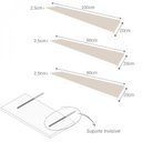 Ver imagem 6 de Escrivaninha Mesa Escritório com Nichos e 3 Prateleiras 190cm Branco