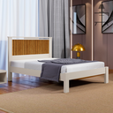 Ver imagem 3 de Cama Casal Ripada Alaska P/colchão 1.88x1.38:off White/ Naturale