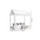 Ver imagem 3 de Cama Montessoriana Infantil CRY Para Colchão de 1500 x 700 mm Cor Branco JA