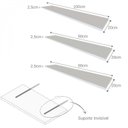 Ver imagem 6 de Escrivaninha Mesa Escritório 190cm com Nichos e 3 Prateleiras