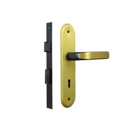 Fechadura Interna Espelho Aço 40mm MGM Stilo Bronze/Latonado - 4 Fechadura Interna Espelho Aço 40mm MGM Stilo Bronze/Latonado - 4