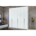 Ver imagem 1 de Guarda Roupa Casal 6 Portas e 4 Gavetas Alonzo New Branco - Lopas