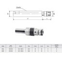 Ver imagem 4 de Porta Pinça Haste Paralela com Compensação Axial Modelo Cil. 25 - Ter-16 - Ø25 X 60