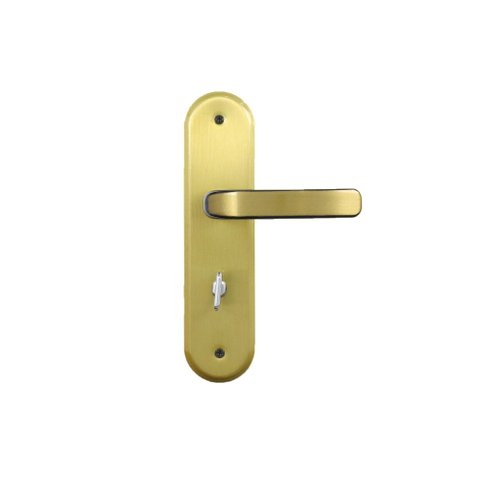 Fechadura para Banheiro Espelho Aço 40mm MGM Stilo Bronze Latonado