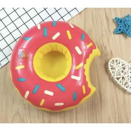 Boias Porta Copo Donuts Rosa Granulado - Kit 10 Unidades - 3