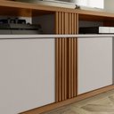 Ver imagem 3 de Rack Bancada NT 1290 Freijó com Off White - Notável