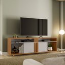 Ver imagem 2 de Rack Bancada NT 1290 Freijó com Off White - Notável