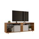 Ver imagem 1 de Rack Bancada NT 1290 Freijó com Off White - Notável