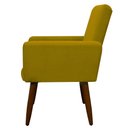 Ver imagem 4 de Poltrona Decorativa para Sala de Estar e Quarto Nina Suede Herrero:amarelo