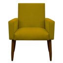 Ver imagem 2 de Poltrona Decorativa para Sala de Estar e Quarto Nina Suede Herrero:amarelo