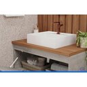 Ver imagem 4 de Conjunto Banheiro c/Espelho Duna/Lua 80cm Titaniumfreijo MGM