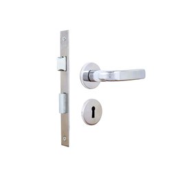 Fechadura Interna Roseta Aço Mgm Stilo - 4 Fechadura Interna Roseta Aço Mgm Stilo - 4