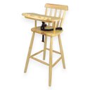 Ver imagem 1 de Cadeira de Alimentação Infantil em Madeira Maciça:natural/pinus
