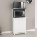 Ver imagem 1 de Balcão Multiuso 2 Portas com Espaço para Microondas BL3307 Branco