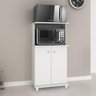 Balcão Multiuso 2 Portas com Espaço para Microondas BL3307 Branco - 1