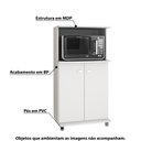 Ver imagem 2 de Balcão Multiuso 2 Portas com Espaço para Microondas BL3307 Branco