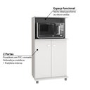 Ver imagem 3 de Balcão Multiuso 2 Portas com Espaço para Microondas BL3307 Branco