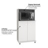 Balcão Multiuso 2 Portas com Espaço para Microondas BL3307 Branco - 3