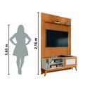 Ver imagem 5 de Rack Bancada Caribe com Painel para Tv até 55 Polegadas 1,35m Egeo Cedro/off White Edn