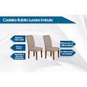 Ver imagem 2 de Kit 2 Cadeiras Sala Jantar Lunara 2 Un Imbuia/veludo Creme - Rufato