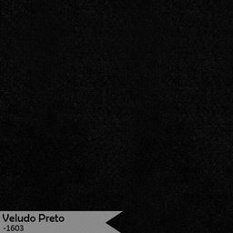 Banco Recamier Estofado Luana Base Gold Veludo Preto - Montanaris Decor - 7