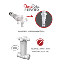 Ver imagem 2 de Reparo para Registro de Pressão sem Canopla Porto Belo Branco Durín