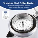 Ver imagem 3 de Elite Gourmet Percolador de Café Clássico 8 Xícaras para Fogão (inox/vidro)