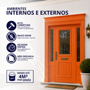 Ver imagem 2 de Tinta Esmalte Premium Brilhante Cor Laranja 225ml Baixo Odor Secagem Rápida Durín