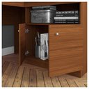 Ver imagem 4 de Mesa de Canto em L Escritório Computador Job Marrom Caemmun
