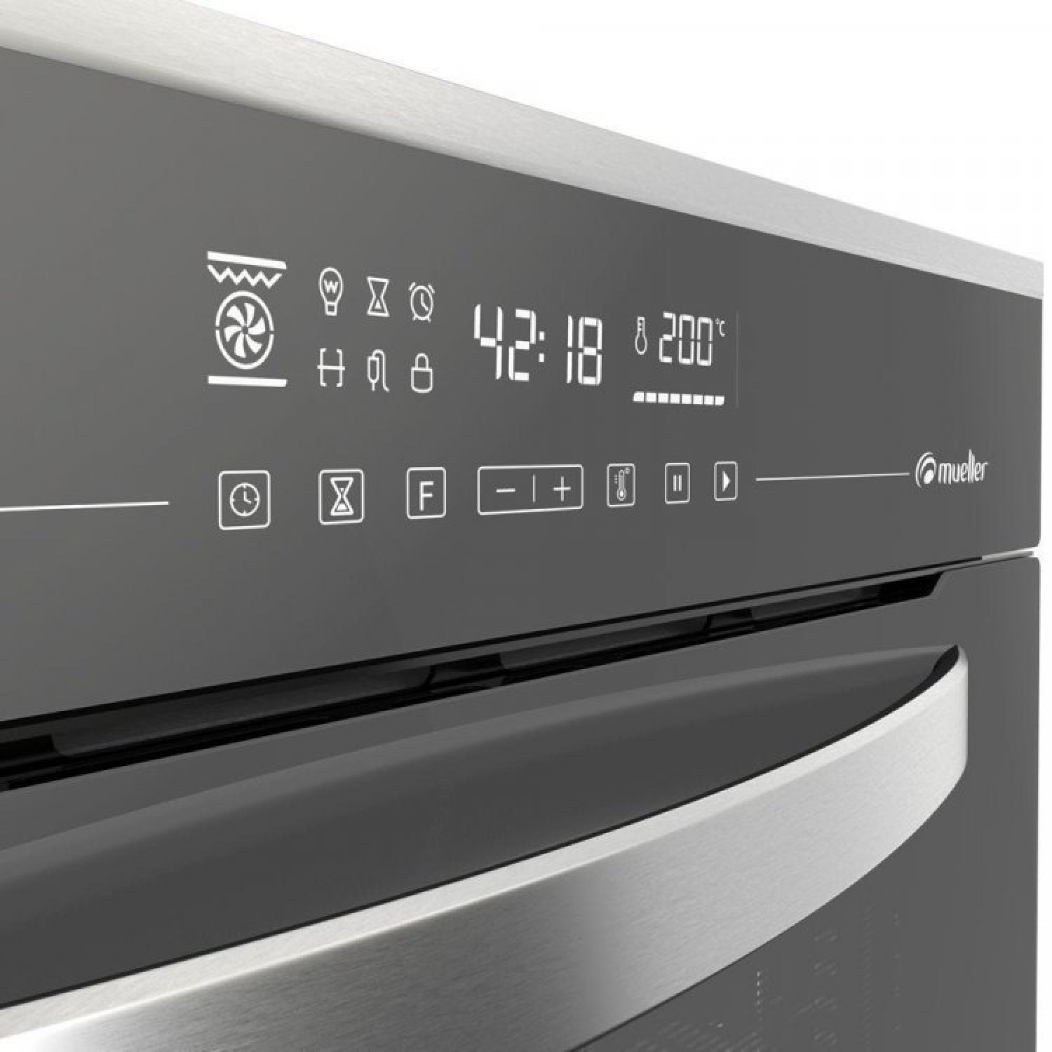 Conjunto Micro-ondas de Embutir 25l e Forno Elétrico Digital de Embutir 68l Mueller - 16